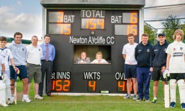 CRICKET CLUB REVEAL NEW ELECTRONIC SCOREBOARD