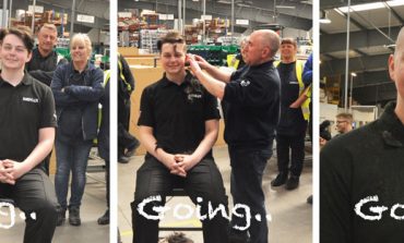 Going… going… gone! Hair-raising stunt raises £400 for charity