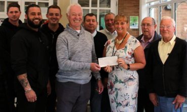 Aycliffe Freemasons shake hands on £250 Memory Café donation