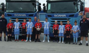 Aycliffe haulier sponsors junior football team