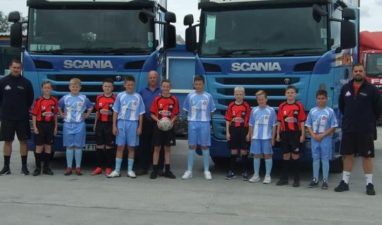 Aycliffe haulier sponsors junior football team