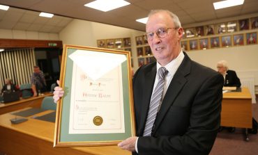 Former town clerk becomes only fourth person to be awarded Freeman of Aycliffe