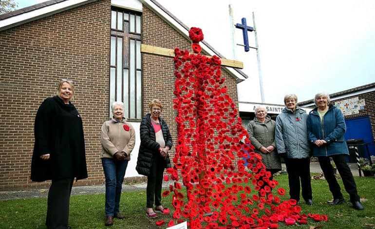 Lighting up County Durham in Remembrance of the fallen