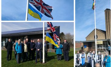 Ukraine flags flying high in Aycliffe