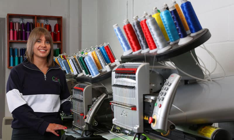 Young entrepreneur’s embroidery and print firm is on path to success
